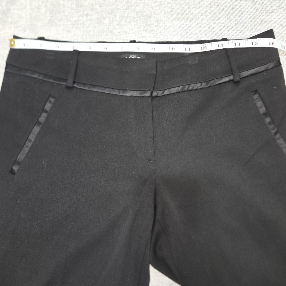 LOFT Black Trouser Pants Marisa Fit Size 6 - Picture 10 of 12